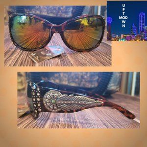 Montana West Feather Collection Sunglasses LPD NWT